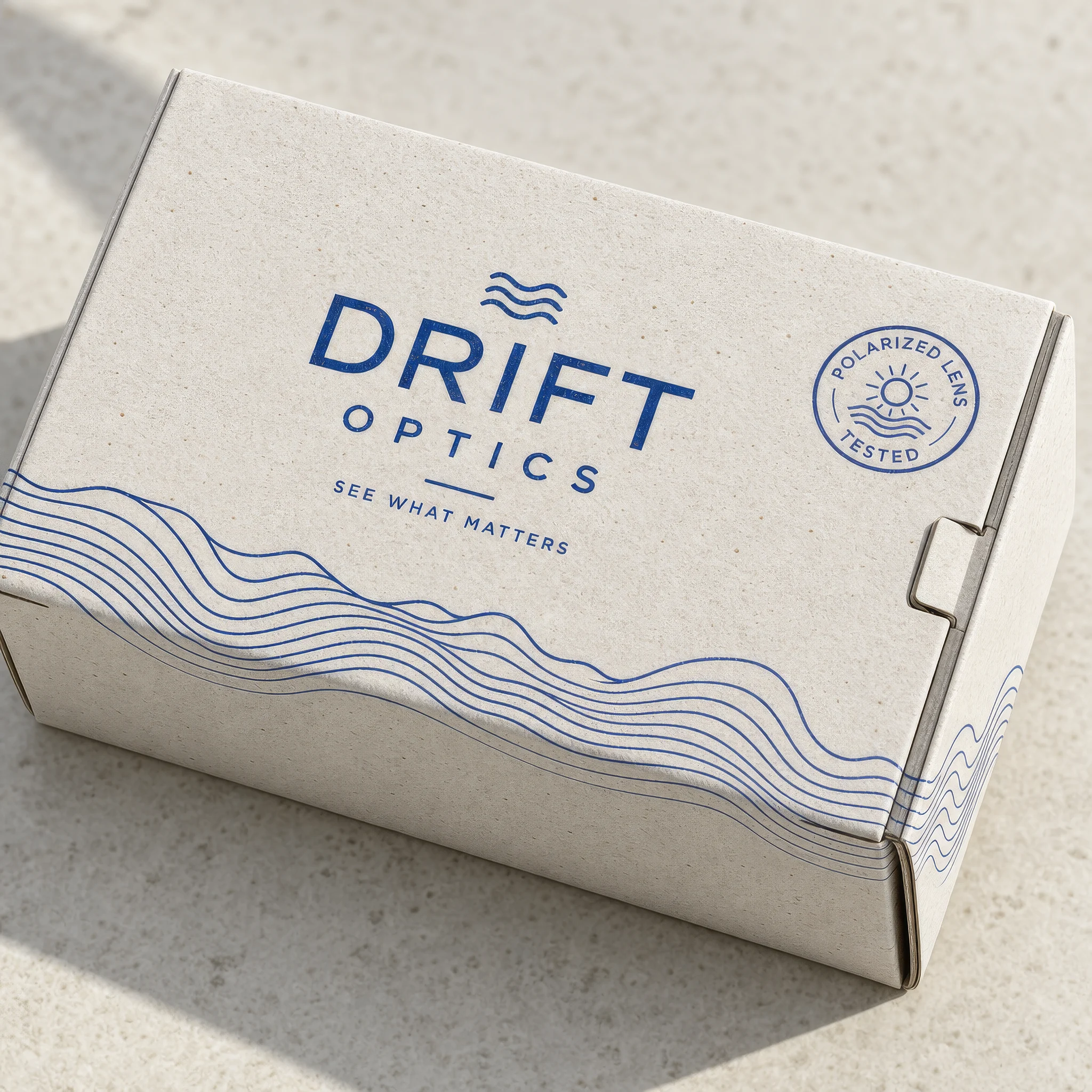 Drift Optics Minimalist Eyewear Packaging Box
