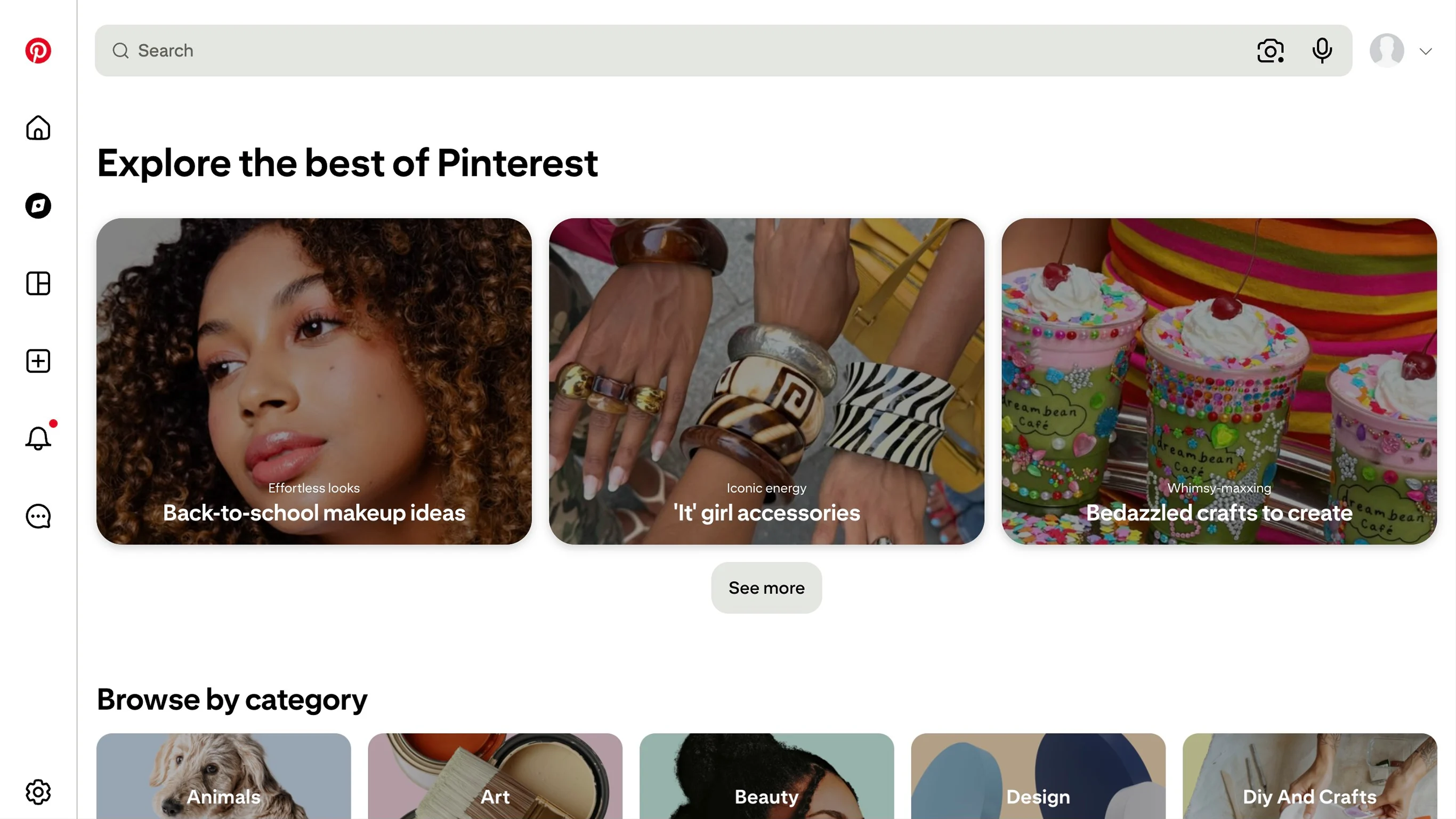 A collection of design pins and moodboard boards displayed on Pinterest